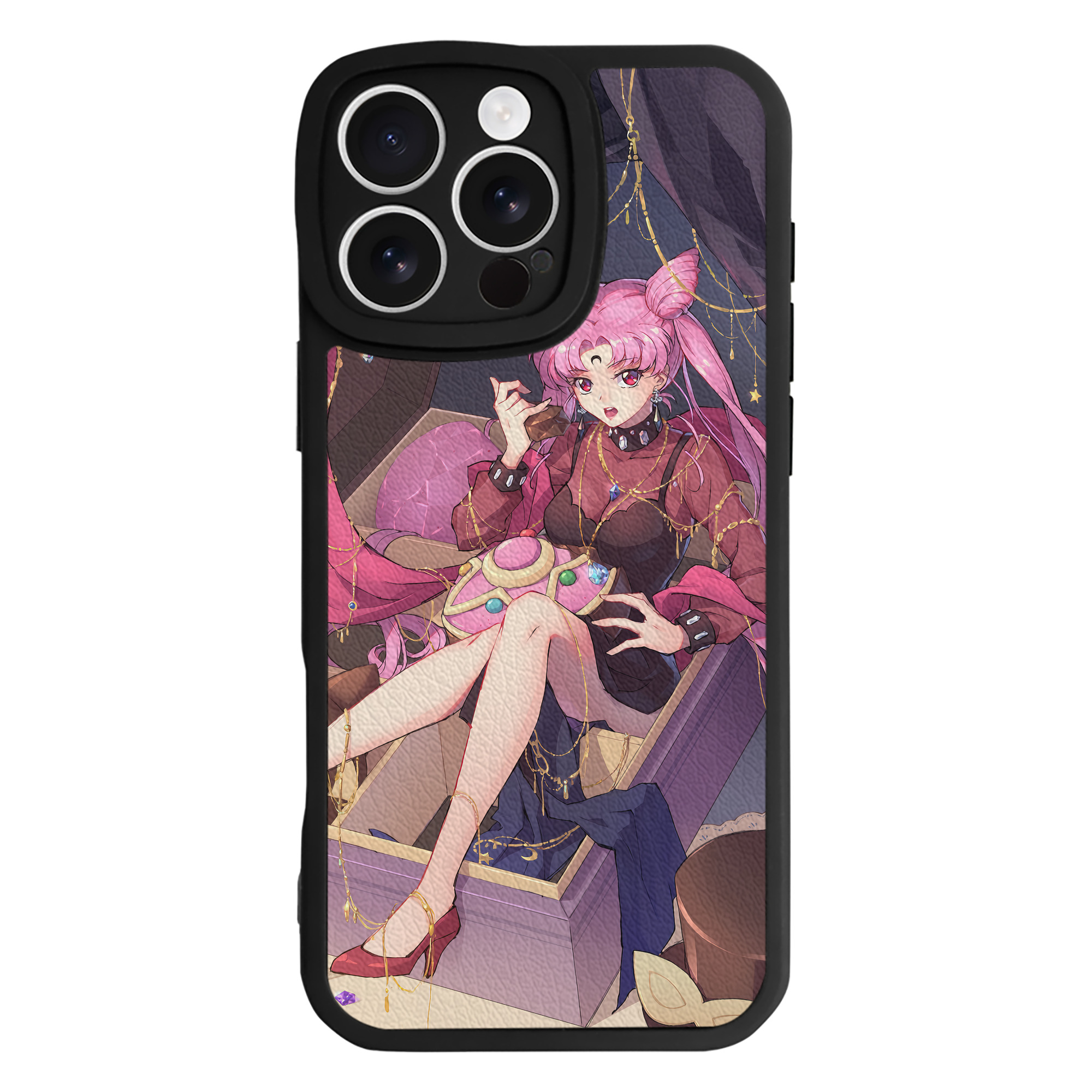 （画像用） 美少女戦士セーラームーン Sailor Moon 【iPhone 16シリーズ対応】シリコンスマホケース（レザー調） 材質：シリコン